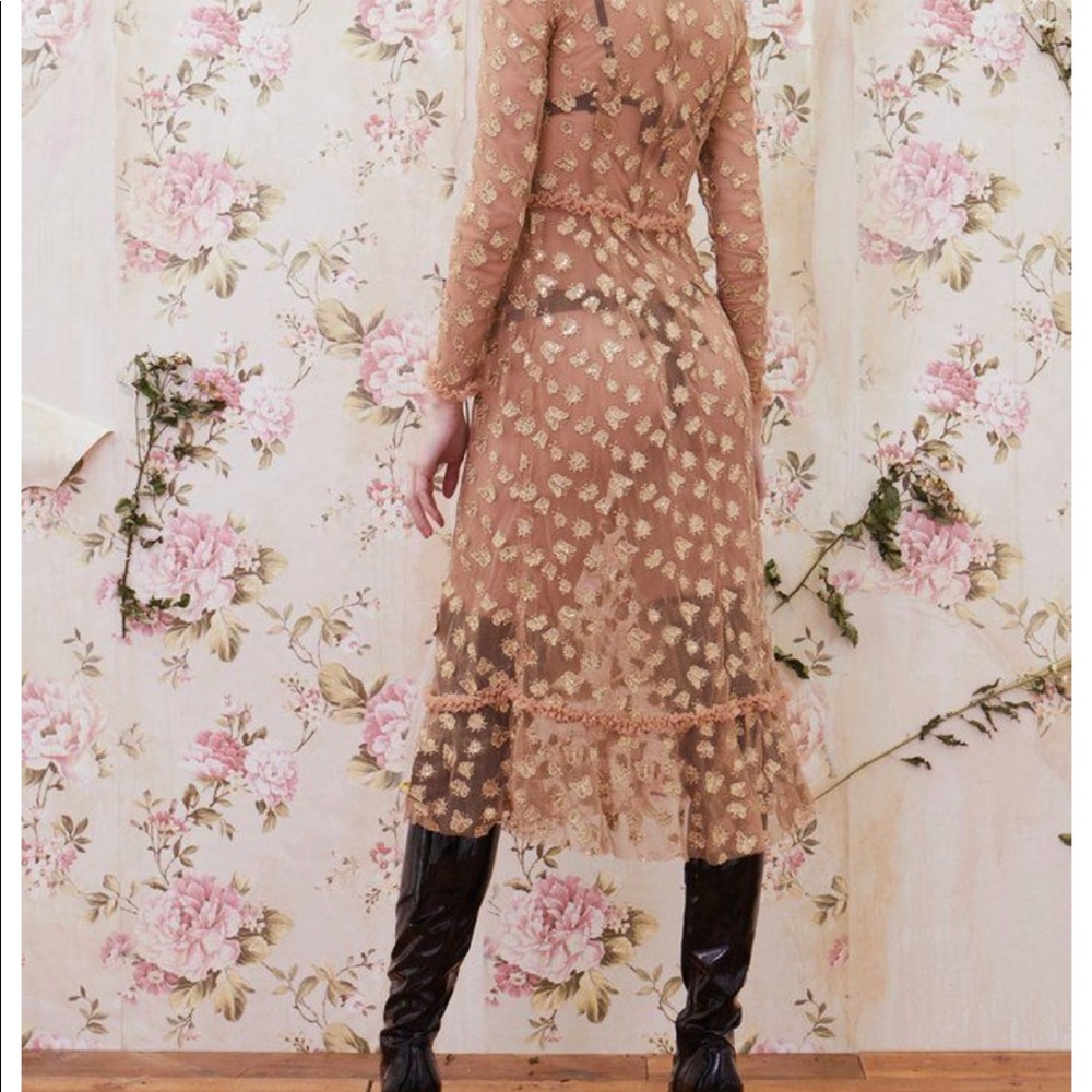 For Love & Lemons Garden Tulle Midi Dress - Picture 2 of 6